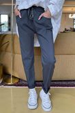 Made in Italy Luxury Smooth Magic Trouser Dark Grey 